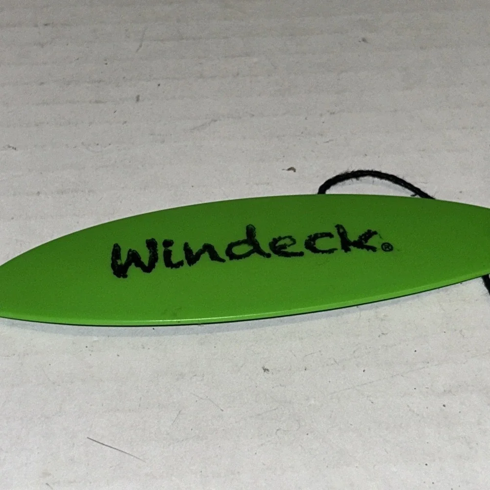 Windeck Mean‎ Green Finger Surfboard With Strap Wind Deck Techdeck C4